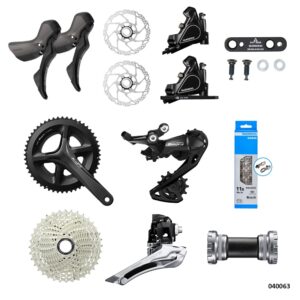 GRUPO TIAGRA RUTA R4000 DISCO 2X11V 52-36T 11-36T SHIMANO